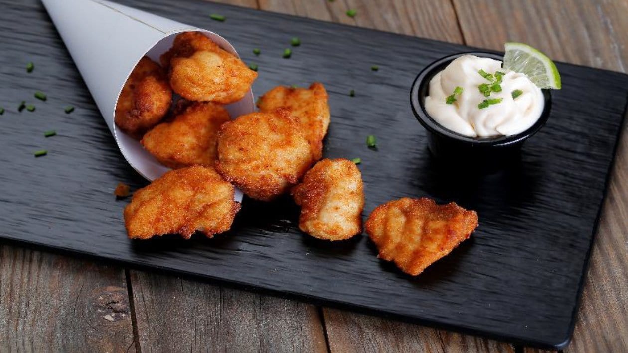 Nuggets de pescado con mayonesa cítrica de lima – - Receta - UFS