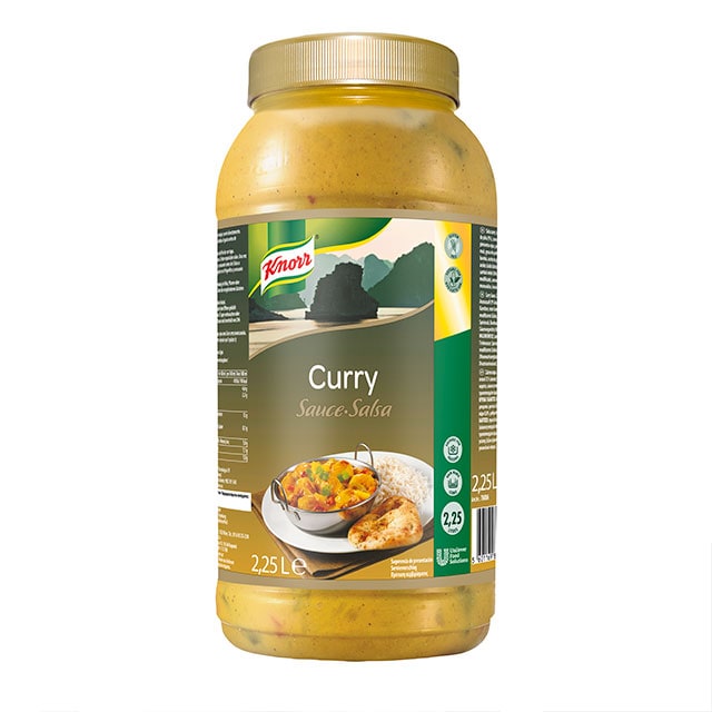 Knorr Salsa Curry Amarillo líquida lista para usar Sin gluten 2,25L - 