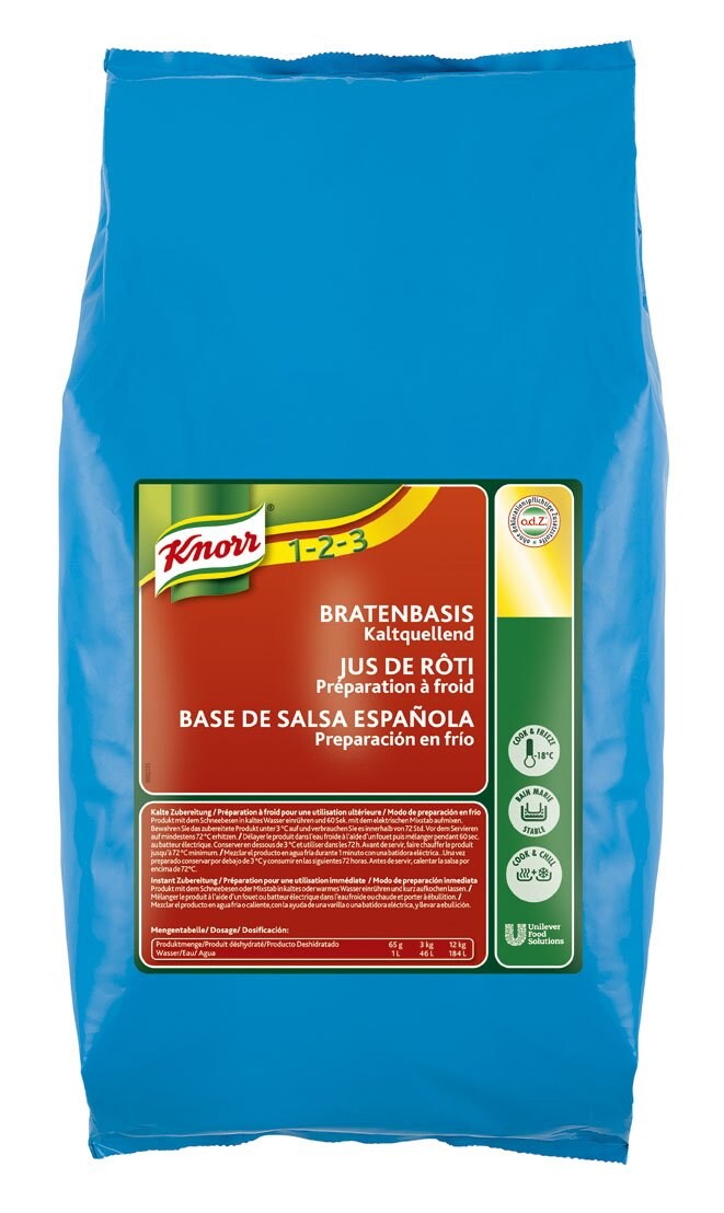 Knorr Salsa Base Española en frío deshidratada SinGluten 3Kg - 