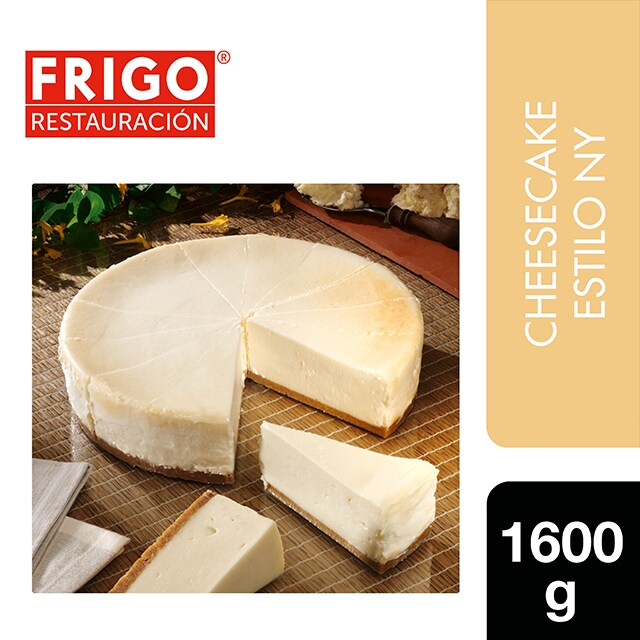Cheesecake Estilo New York Frigo Restauración 1,6Kg - Las tartas y bizcochos de Frigo Restauración están preparadas tal y como tú las harías, como el Cheesecake Estilo New York