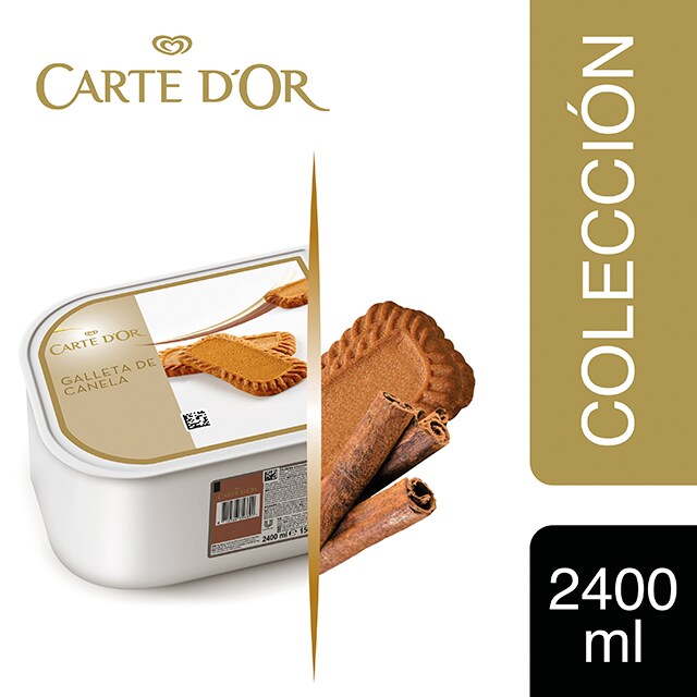 Helado de Galleta Spéculoos Carte d'Or 2,4L - Incluir un buen helado como el de Galleta Spéculoos transforma el postre en una experiencia inolvidable. La gama Carte d’Or está diseñada para aportar versatilidad, conveniencia y estructura a tus postres, controlando tu rentabilidad.