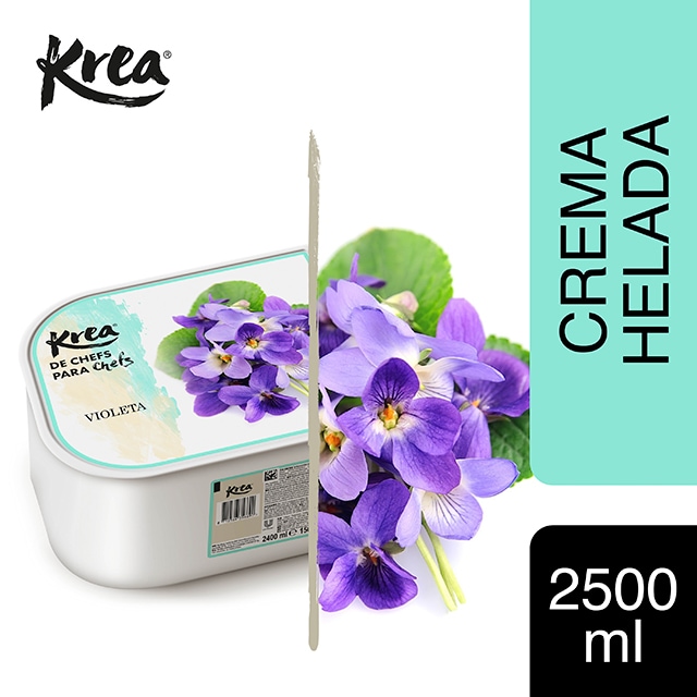 Helado de Violeta Krea con aroma natural bote de 2,5L - La gama de Helados KREA, exclusiva de Restauración, te ofrece sabores sorprendentes como el Violeta para crear platos originales