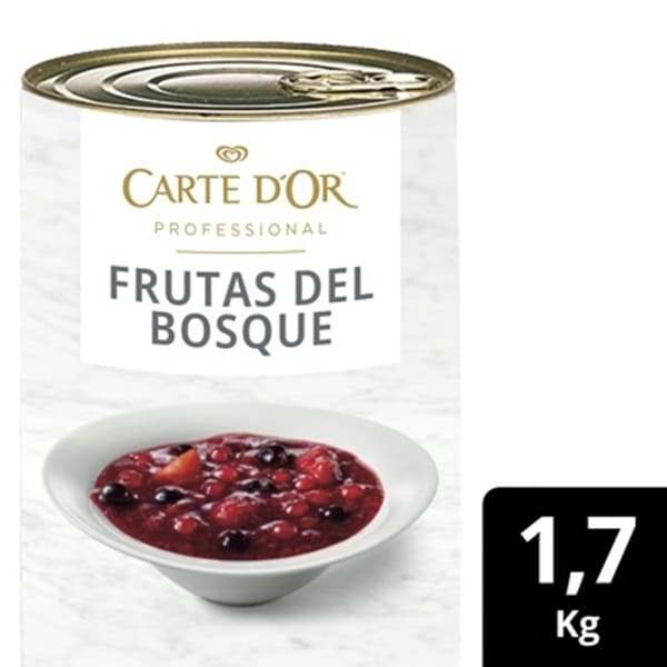 Lata de Frutas del Bosque Carte d'Or de 1,7Kg