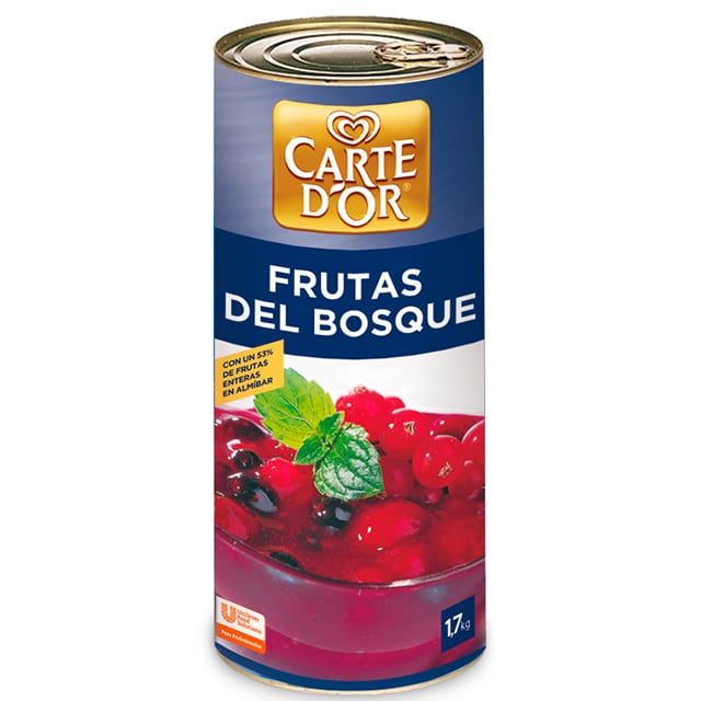Lata de Frutas del Bosque Carte d'Or de 1,7Kg
