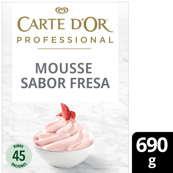 Carte d'Or Mousse sabor Fresa 45 raciones 690g - 