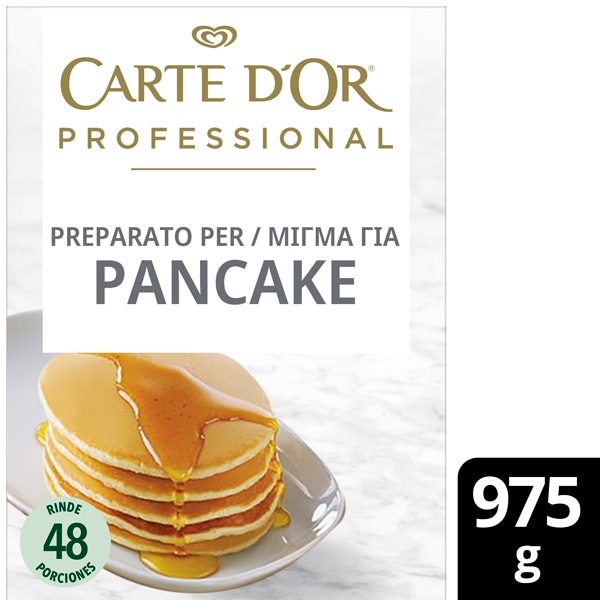 Carte d’Or Pancakes 48 porciones 975g - El nuevo mix de Pancake Carte d’Or aporta mucha versatilidad, un solo producto para realizar distintas recetas