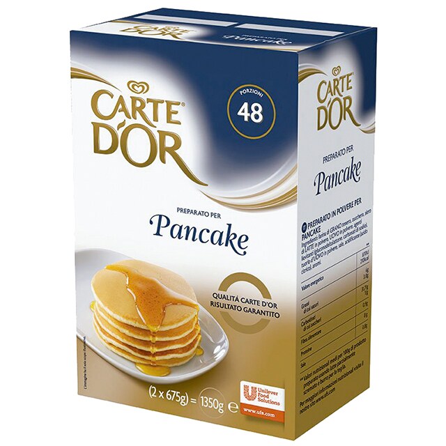 Pancakes Carte d’Or 48 porciones - El nuevo mix de Pancake Carte d’Or aporta mucha versatilidad, un solo producto para realizar distintas recetas