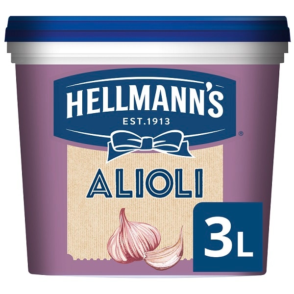 Salsa Alioli Hellmann's cubo 3L Sin Gluten - 