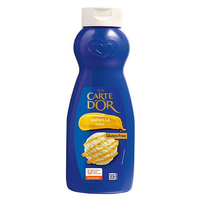 Sirope de Vainilla Carte d'Or botella 1L Sin Gluten - La gama de Siropes Carte d’Or Profesional es la preferida por los chefs, debido a que está diseñada con colores y sabores para seducir con tus postres