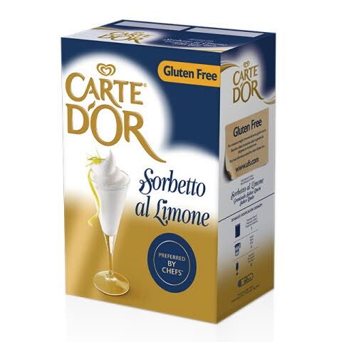 Sorbete de Limón Carte d'Or Sin Gluten 50 raciones - 