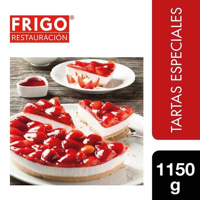 Tarta de Queso con Fresas Frigo Restauración 1,1Kg - Las tartas y bizcochos de Frigo Restauración están preparadas tal y como tú las harías, la tarta de Queso con Fresas