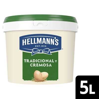 Hellmann’s Tradicional y Cremosa mayonesa sin gluten cubo 5L