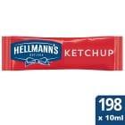 Hellmann's Ketchup Monodosis sin gluten caja 198 x 10ml Hellmann's Ketchup Monodosis sin gluten caja 198 x 10ml