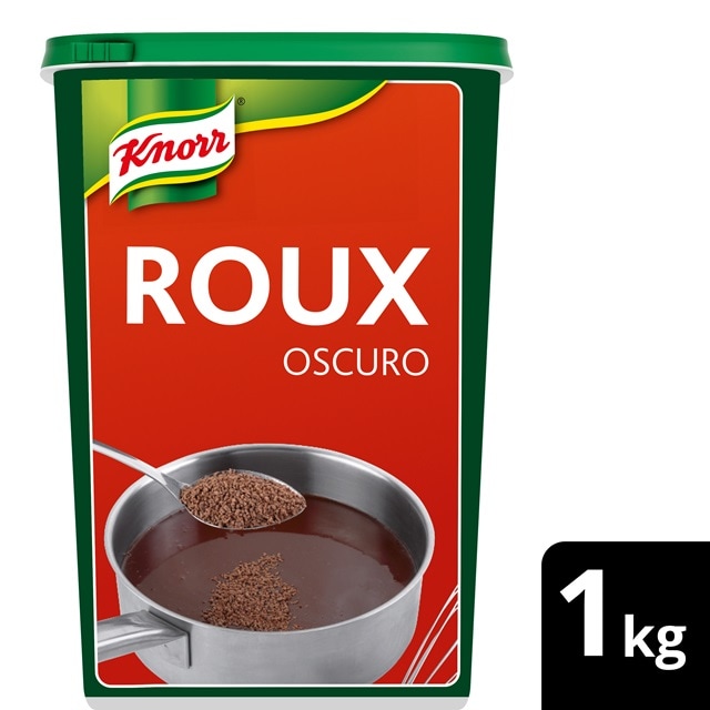 Knorr Roux Espesante Oscuro bote 1kg - Roux Oscuro Knorr, la marca elegida Nº1 por chefs*, para espesar y redondear tus salsas y guisos oscuros