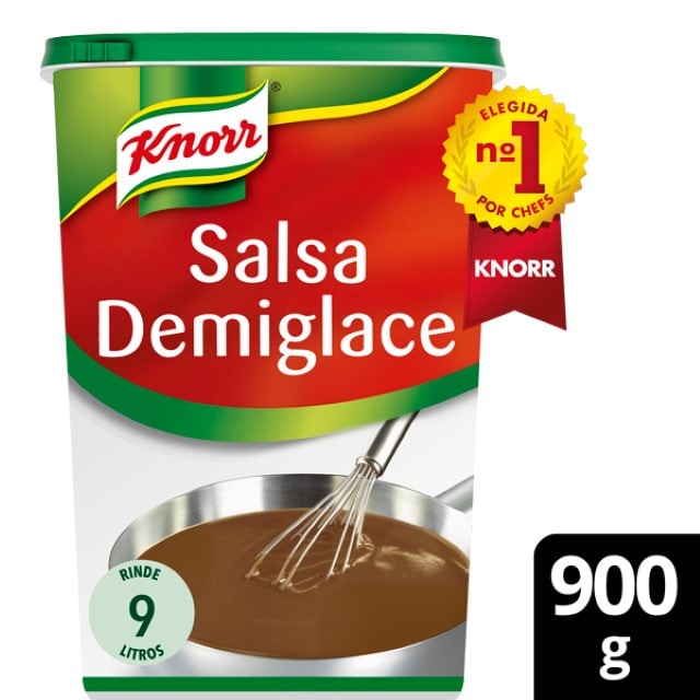 Knorr Salsa Demiglace deshidratada para carnes bote 900g - Demiglace Knorr, elegida la mejor salsa Demiglace del mercado*. Porque la mejor salsa empieza siempre con una buena base