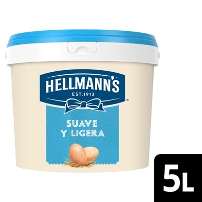 Hellmann’s Suave y Ligera cubo 5L - Hellmann's Suave y Ligera, perfecta para un untado fácil y liso.