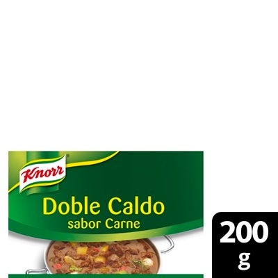 Knorr Caldo Doble Carne Pastilla Sin Gluten 200g - 