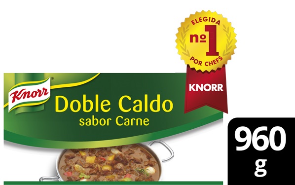 Knorr Caldo Doble Carne Pastilla Sin Gluten 960g - 