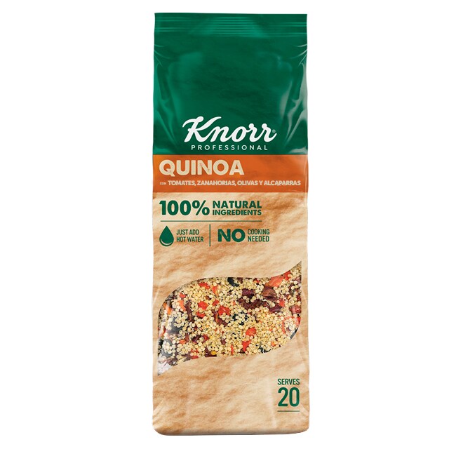 Knorr Quinoa 548g - Súper Ensaladas Knorr Quinoa, mezclas con ingredientes 100% naturales, ideales para crear platos nutritivos y atractivos