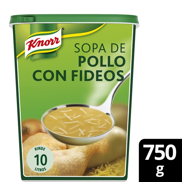 Knorr Sopa de Pollo Con Fideos deshidratada bote 750g - 