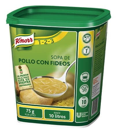 Knorr Sopa de Pollo Con Fideos deshidratada bote 750g - 