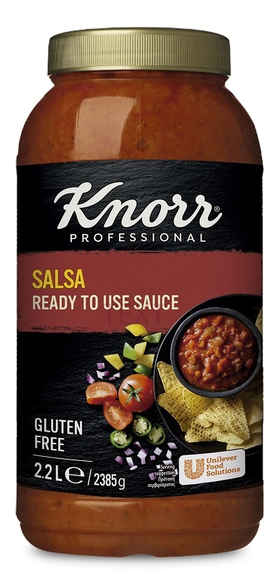 Salsa Tex-Mex de Knorr Professional 2,2L - La nueva salsa Tex-Mex de Knorr Professional es ideal para diferentes ocasiones en tu local, cocínala o sírvela directamente, tanto en caliente como en frío.
