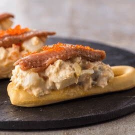 Caballito de ensaladilla y anchoa
