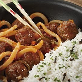 Albóndigas orientales con sepia y shiitake Albóndigas orientales con sepia y shiitake