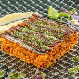 Arroz con niscalos y anchoas de Santoña Arroz con niscalos y anchoas de Santoña