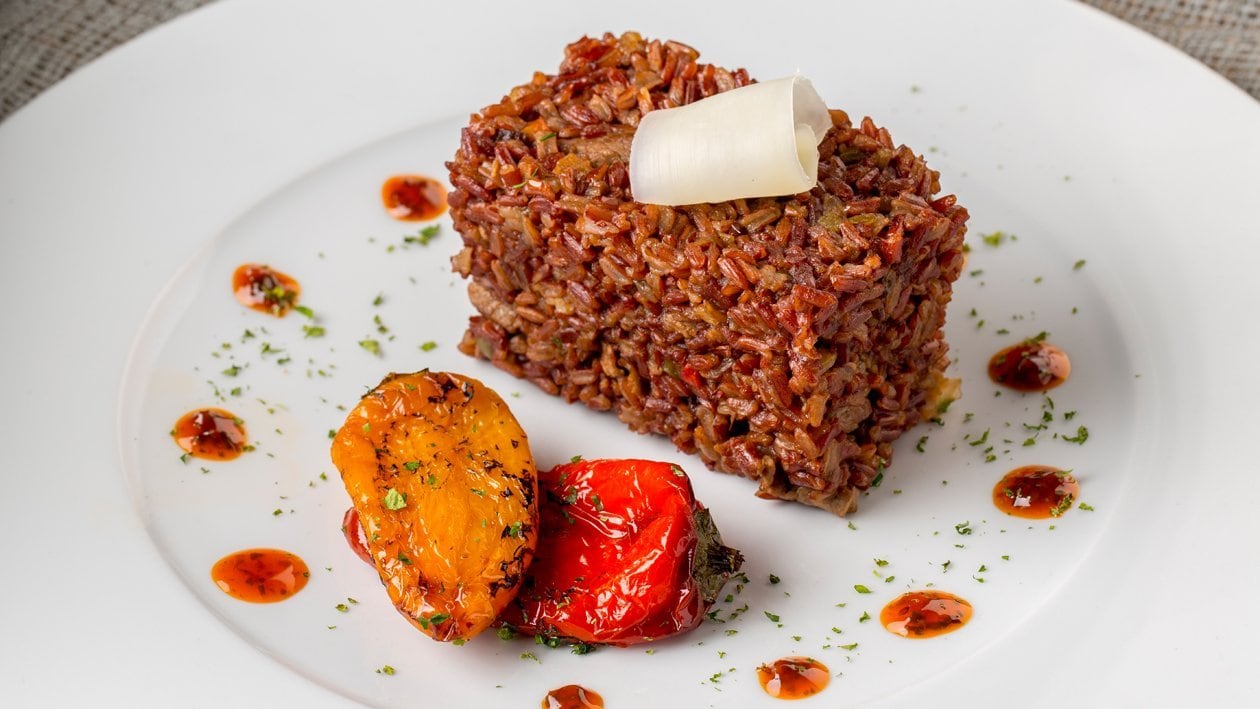 Arroz de trigo rojo con mojo y oveja gomera – - Receta - UFS