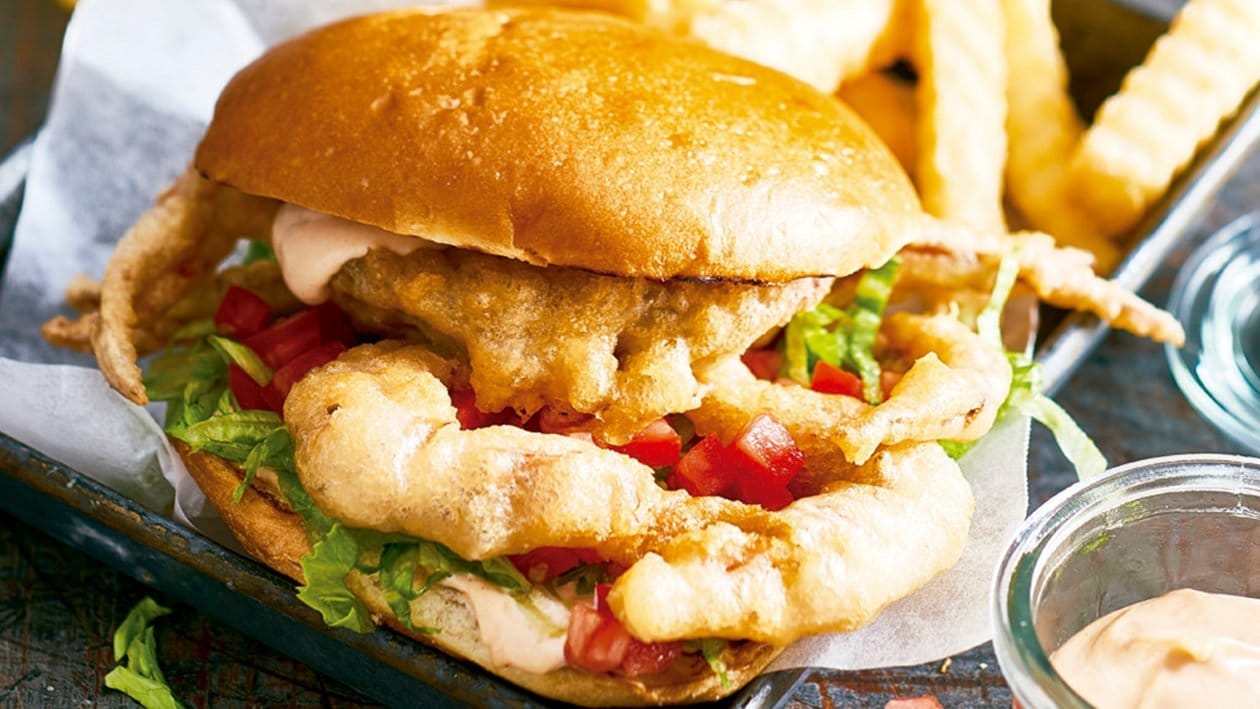 Beer battered soft shell crab sandwich – - Receta - UFS