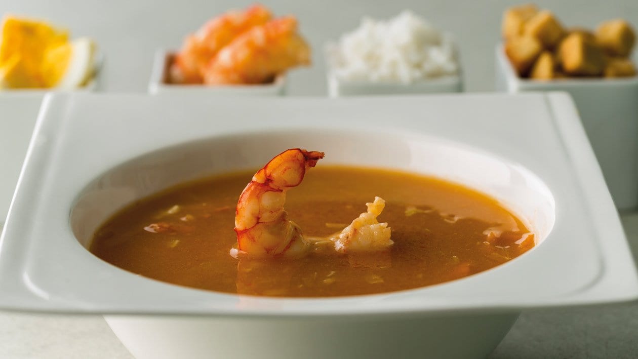 Bisque de gambas y apio – - Receta - UFS