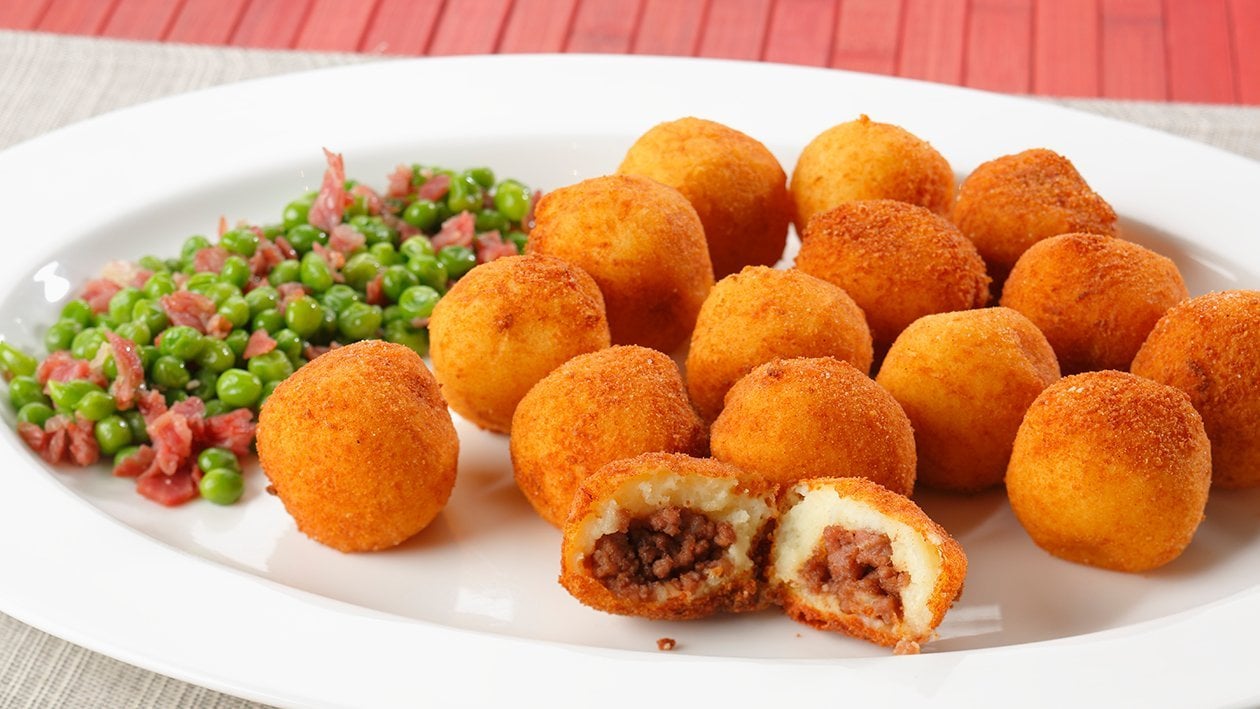 Bombas de patatas rellenas de carne – - Receta - UFS