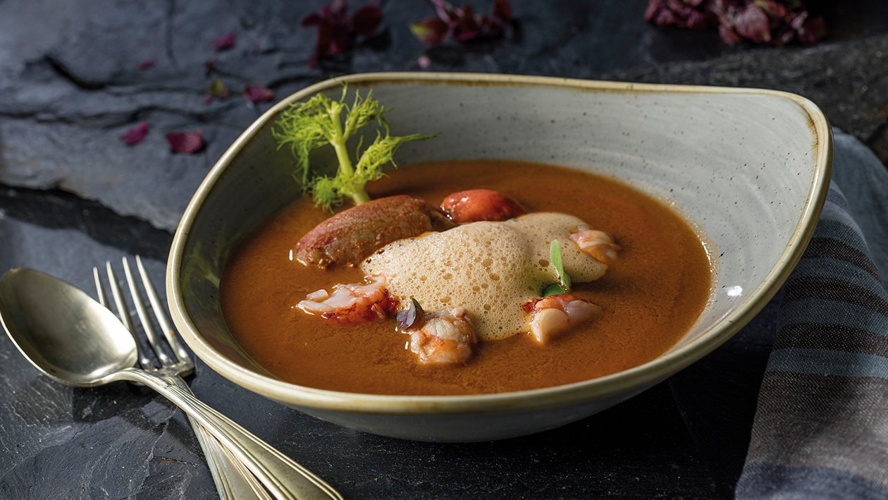 Bullabesa de pescado rojo y vieras – - Receta - UFS