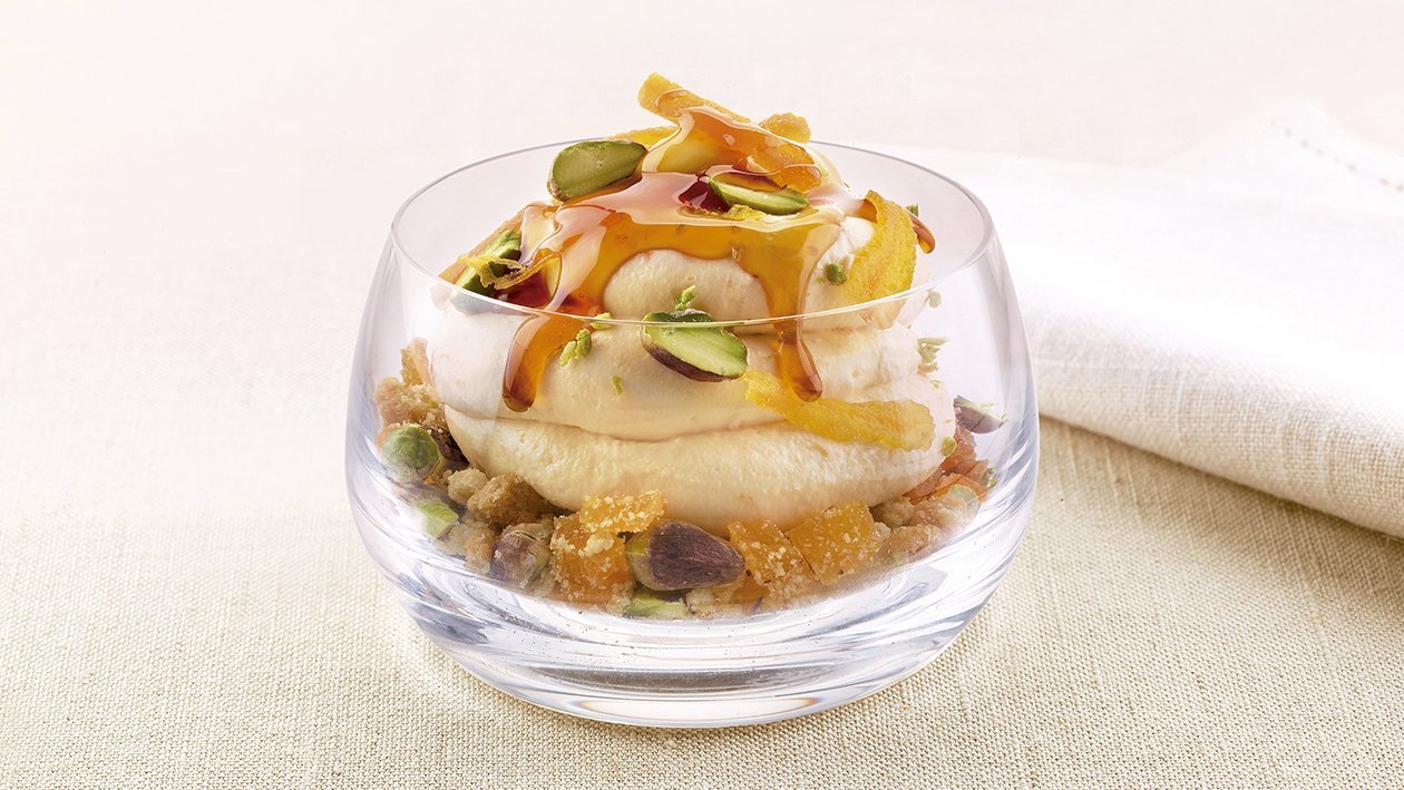 Cheesecake con mermelada de albaricoque y pistachos – - Receta - UFS Cheesecake con mermelada de albaricoque y pistachos – - Receta - UFS