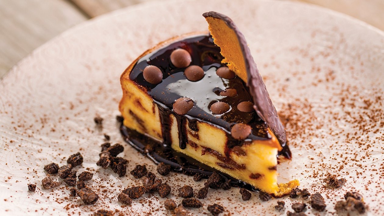 Cheesecake cremoso con chocolate – - Receta - UFS