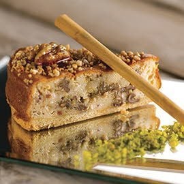 Cheesecake de canela, nueces y crocanti de almendras Cheesecake de canela, nueces y crocanti de almendras