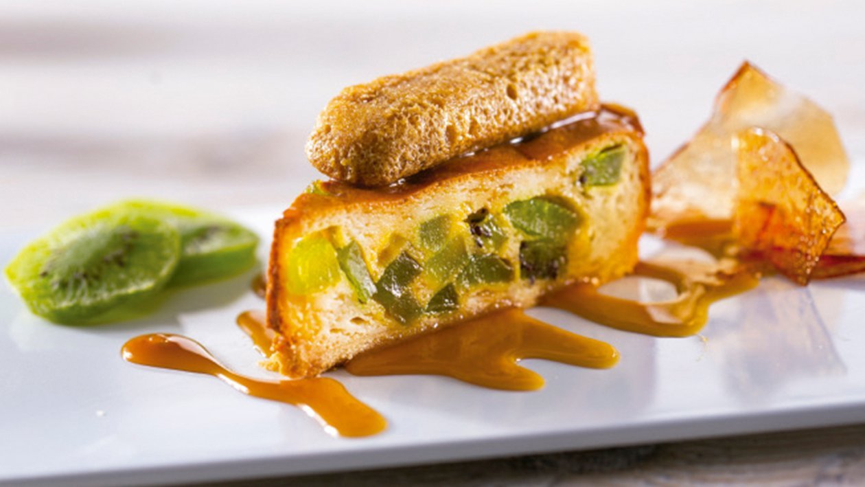 Cheesecake de kiwi con cristal de toffe – - Receta - UFS Cheesecake de kiwi con cristal de toffe – - Receta - UFS
