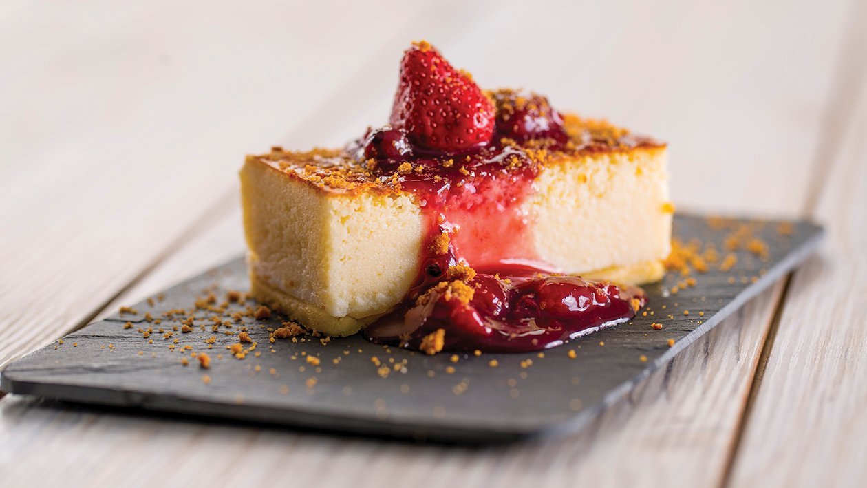 Cheesecake en placa gastronorm "Hoteles-CPUS" – - Receta - UFS Cheesecake en placa gastronorm "Hoteles-CPUS" – - Receta - UFS