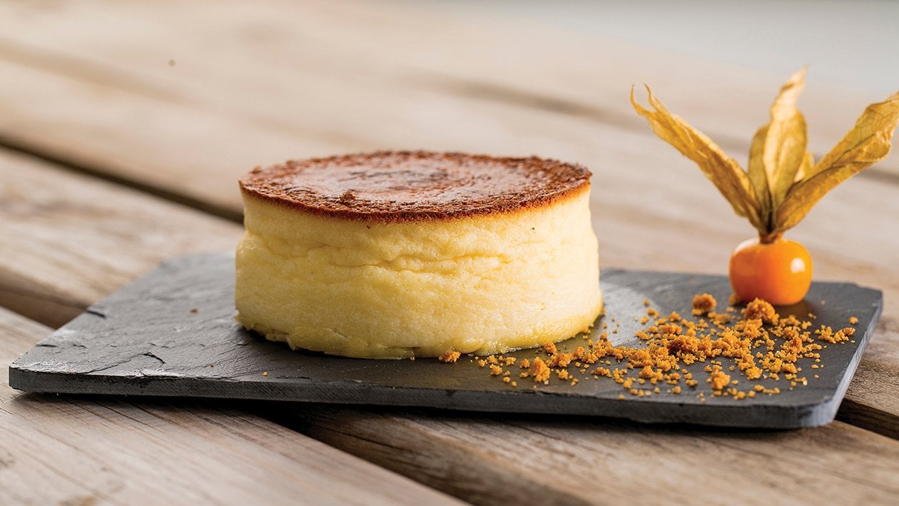 Cheesecake esponjoso con galleta – - Receta - UFS