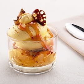 Crema catalana pera, canela y caramelo Crema catalana pera, canela y caramelo