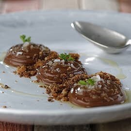 Crema de chocolate, galletas y aceite de oliva Crema de chocolate, galletas y aceite de oliva