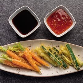 Crudités en tempura Crudités en tempura