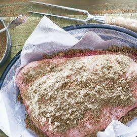 Pimienta con azúcar moreno