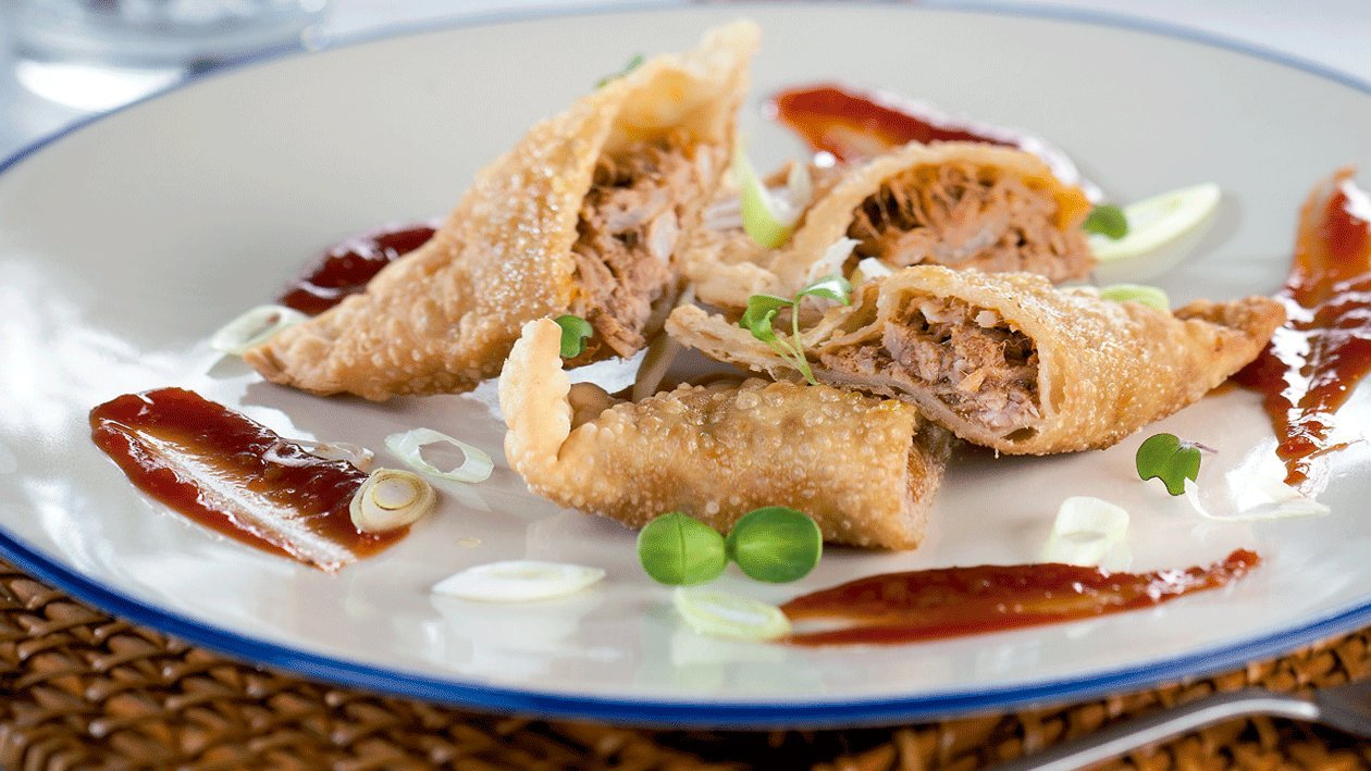 Empanadilla de cerdo marinado con salsa barbacoa – - Receta - UFS Empanadilla de cerdo marinado con salsa barbacoa – - Receta - UFS