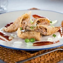 Empanadilla de cerdo marinado con salsa barbacoa Empanadilla de cerdo marinado con salsa barbacoa