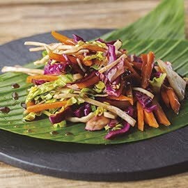 Ensalada de crudités vinagreta de módena Ensalada de crudités vinagreta de módena
