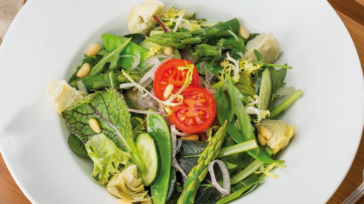 Ensalada verde con vinagreta – - Receta - UFS