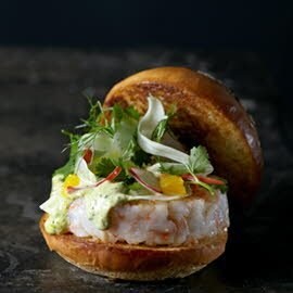 Hamburguesa de gambas Hamburguesa de gambas