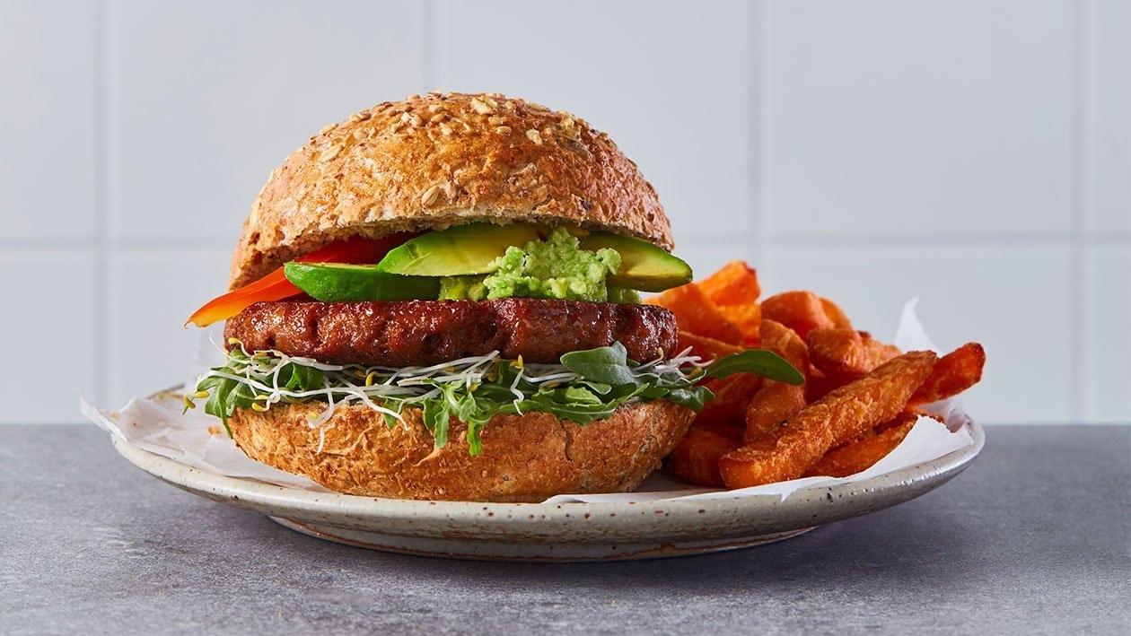 Hamburguesa de NoTernera con aguacate – - Receta - UFS